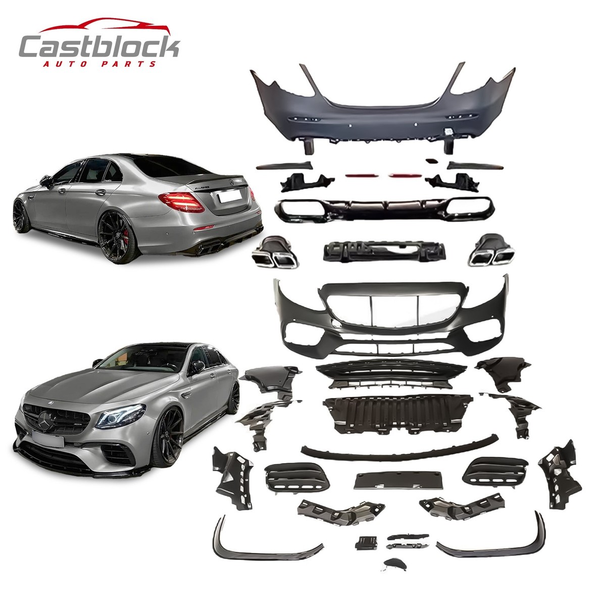 Facelift E63s AMG Style For Mercedes 2016-2020 W213 E Class Body