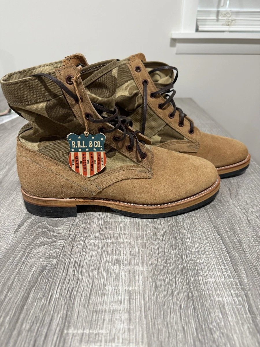 Camouflage Suede Lace Up Boots for Men for sale | eBay display picture 2
