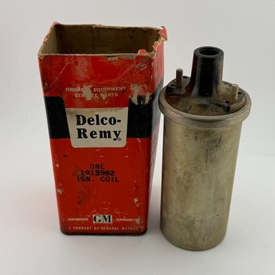 Delco Remy Coil Clean NOS OEM GM Delco Remy Ignition Coil 1915992 Made In USA | eBay