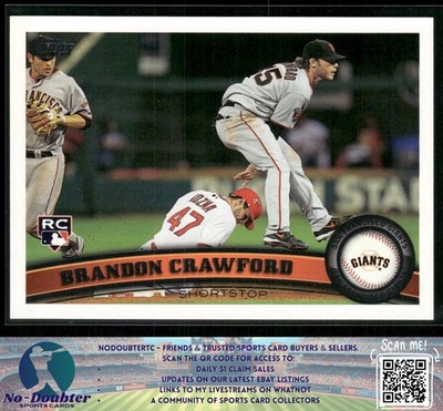 2011 Topps Update #US234 Brandon Crawford RC San Francisco Giants JL.1A