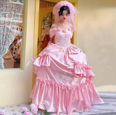 pink fairy wedding dress Charcoal Grey Drop Waist Mini Dress main image 0
