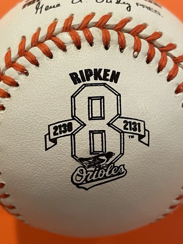 Cal Ripken Jr. 2130/2131 Official American League Baseball Commemorative Ball - Image 2 of 4