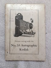 Picture Taking with No 3A Autographic Kodak Camera 1920 Booklet Eastman New York