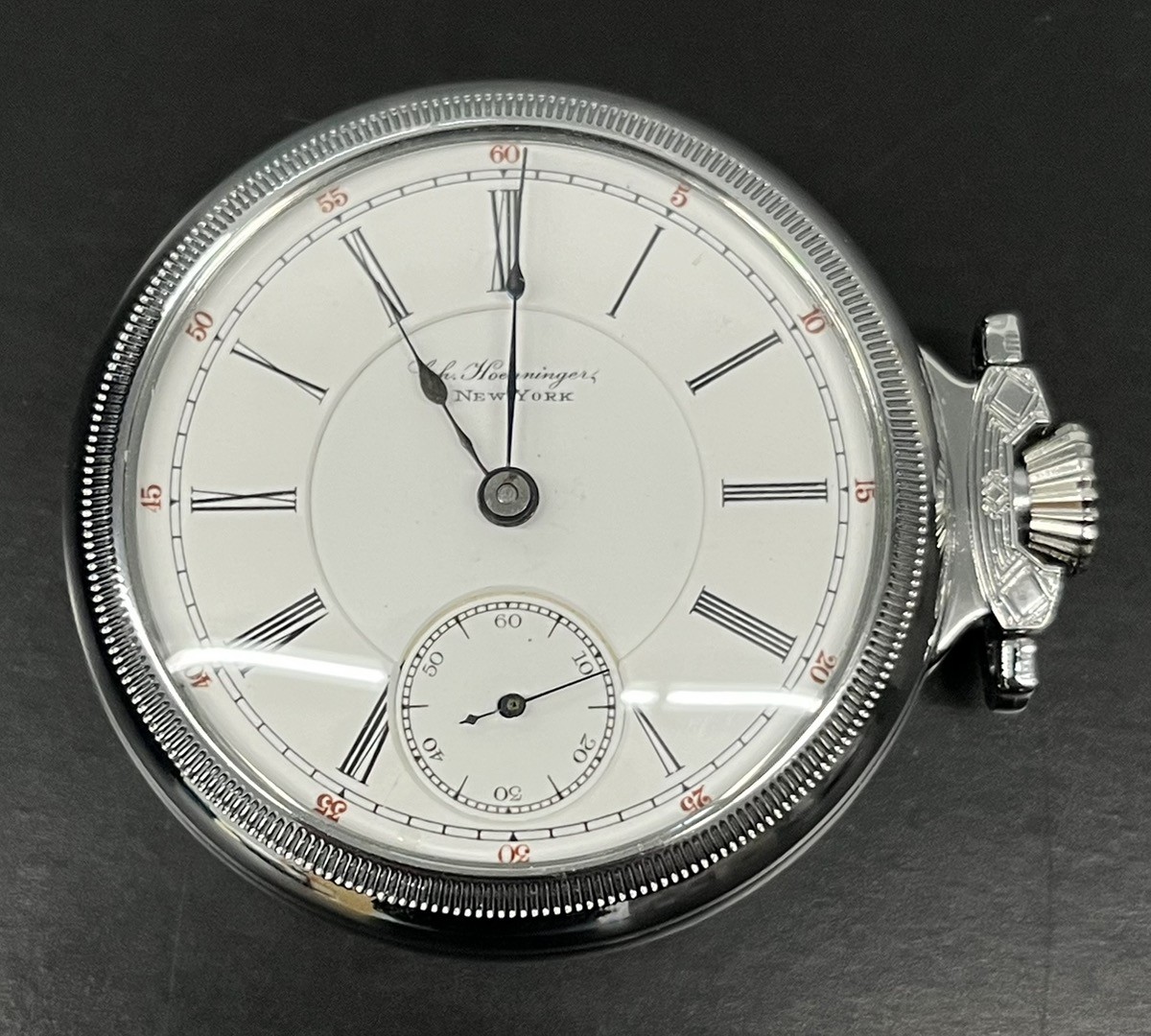 1895 ILLINOIS BUNN MODEL 5 18S 17J RAILROAD POCKET WATCH RARE (MVP035908)