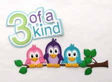 Premade Die Cut Paper Pieced Title Set for Scrapbooking Pages, Kids, Family, Fun