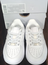 Nike Force 1 Low EasyOn PS White Sneakers US 8c Unisex Kids FN0237-111