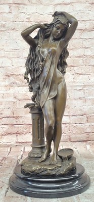 Bronze Aphrodite Statue Signed Cesaro Greek Goddess Sculpture Mythology Art Deal