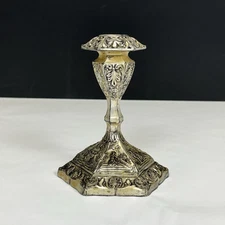 Antique LV Aronson AMW Candlestick Holder 1923 Made In USA 6.25” Tall Newark NJ