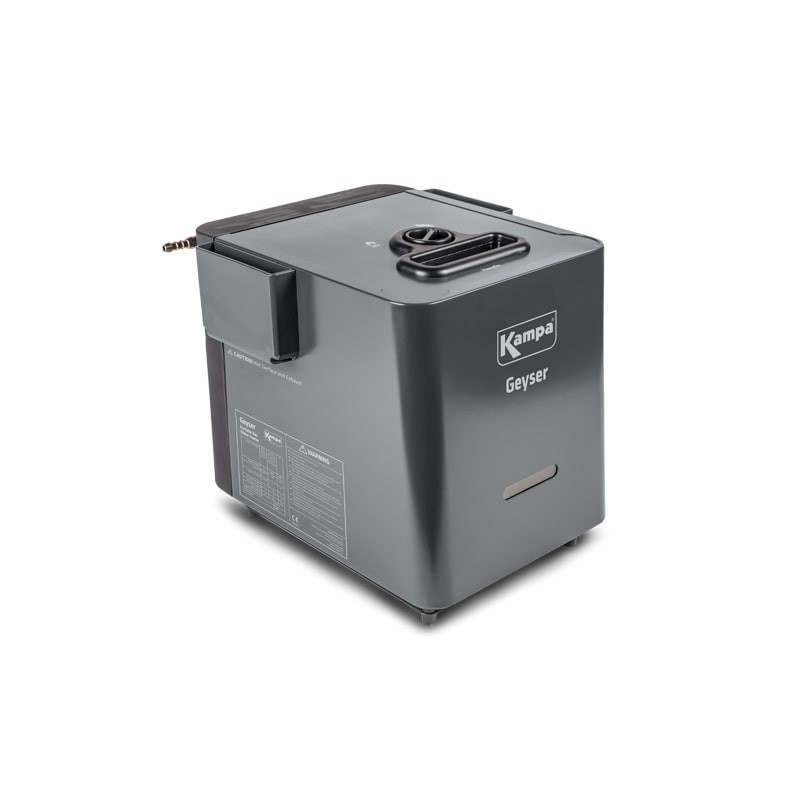 Chauffe-eau portable Geyser Kampa au gaz avec pompe 12V pour camping et van