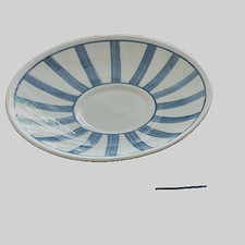 Vintage Kaffee-Geschirr Churchill England Ikea Blau Kariert  (Unterteller)