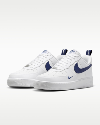 Nike Air Force 1 '07 White Midnight Navy IR5599-100 Men's Size | eBay