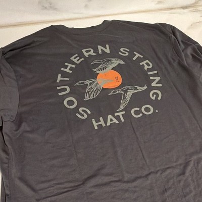 Southern String Hat Co. Mens XL T-Shirt Flying Ducks Latest Drop 