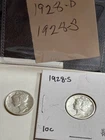 1928 D, S Mercury Dimes all 2 see pics