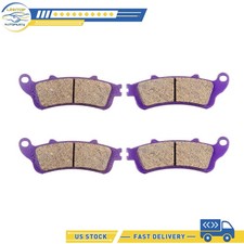 Brake Pads 2 Pairs Brake Pads For 2004-2010 2012 Honda ABS ST1300A Carbon Fiber