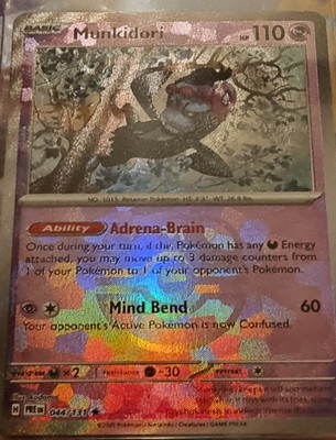 Pokémon TCG Munkidori 044/131 Master Ball | Prismatic Evolutions | NM