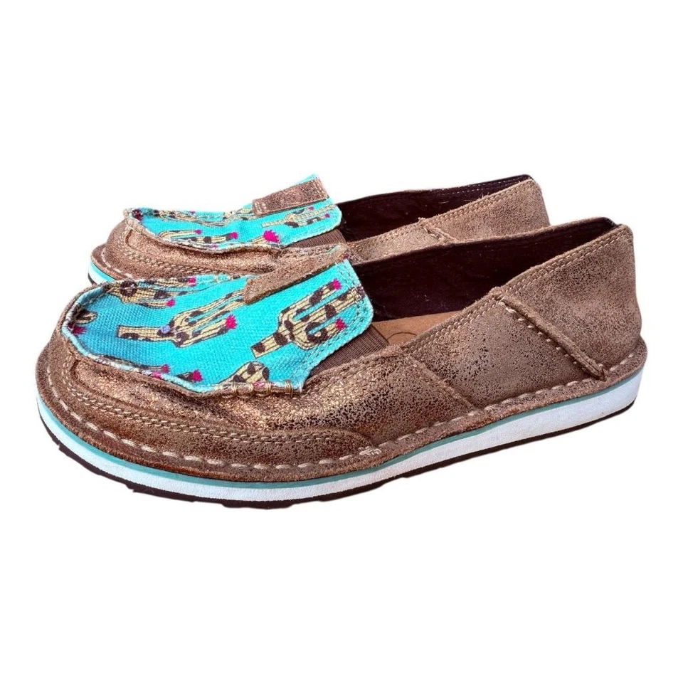 Ariat Cruiser Metallic Bronze Cactus Loafer Women size 7 - Image 2 of 4