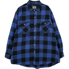 Used FIELD STREAM Buffalo Check Long-Sleeve Heavy Flannel Check Shirt Men's ...