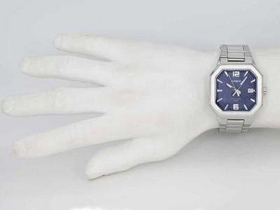 CASIO MTP-B195D-2A MTP-B195D Quartz Analog Navy Silver wrist watch