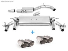 Milltek Duplex Sportauspuffanlage ab OPF VW T-Roc R je 2x100mm rund Titan matt