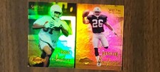 Napoleon Kaufman #125 & Frank Sanders #107 1995 Certified MIRROR GOLD Rookie RC