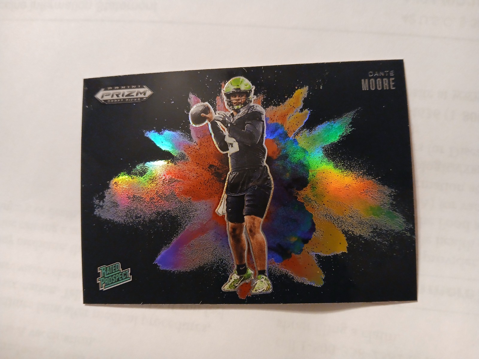 2025 Panini Prizm Draft Picks - Black Color Blast Dante Moore #9 (RC)