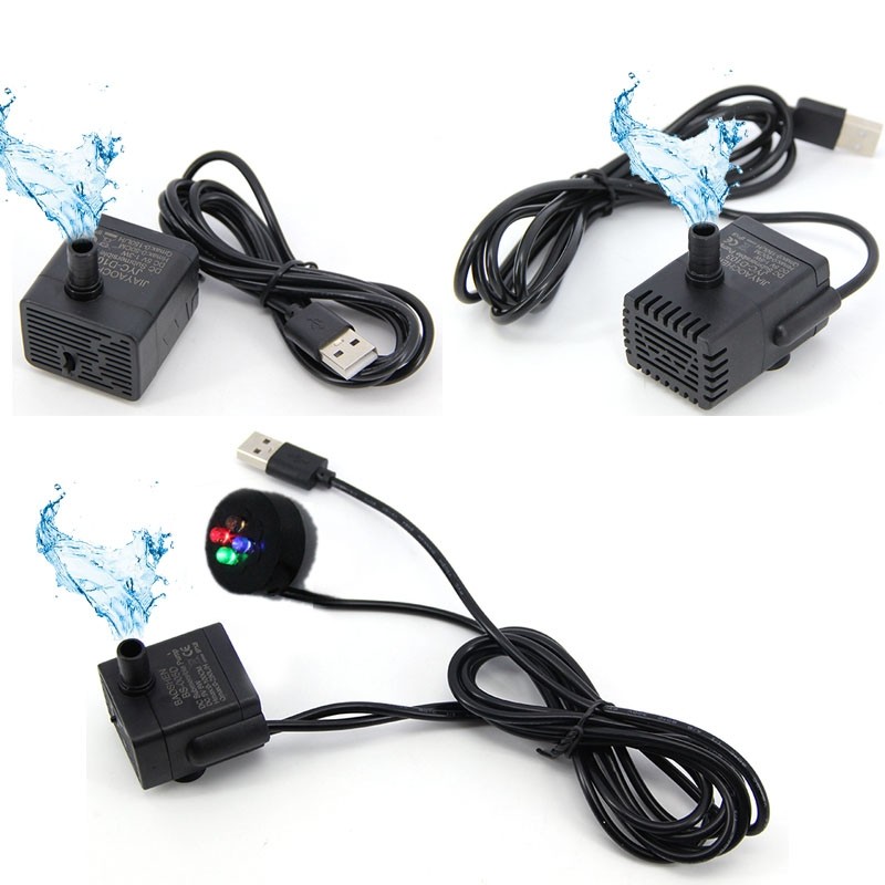 Pompa acqua DC 5V con LED per acquario foto 2
