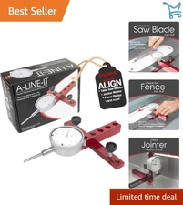 Table Saw Alignment Kit with Precision Dial Indicator for Woodworking Machinery