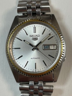 [A3M] Seiko 5 Fluted Bezel Custom Style Automatic Mens Watch [7v]