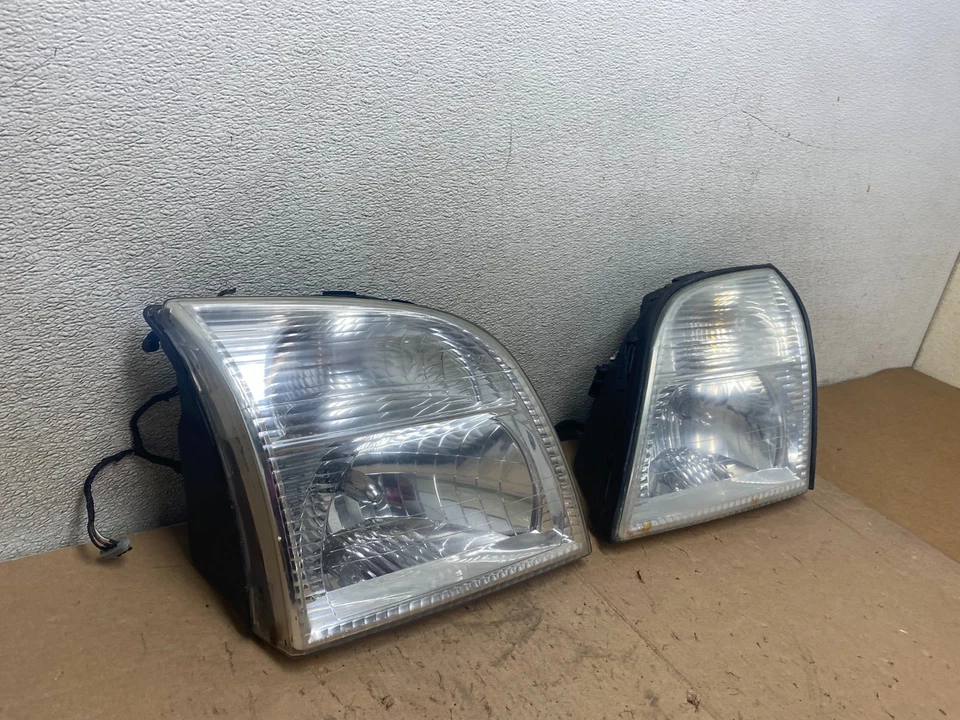 2002-2005 Mercury Mountaineer Left+Right Side Halogen Headlights S4086 DW - Image 3 of 4