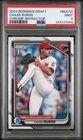 CHASE BURNS 2024 1st Bowman Draft Chrome Refractor Rookie Card #BDC55 PSA 9