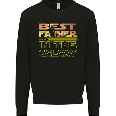 Le Meilleur Père Dans La Galaxie Sweatshirt Pour Hommes De La Fête Des Pères - Photo 1/2