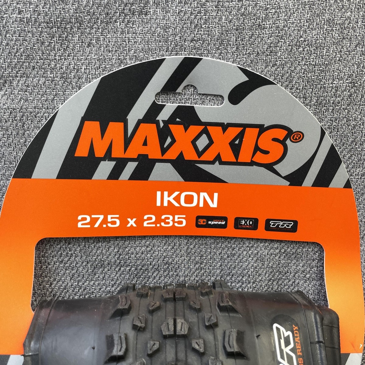 Maxxis Ikon Tire 27.5 X 2.35 650B 3C EXO TR Tubeless MTB Black 120