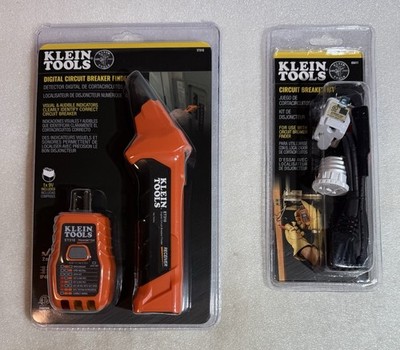 New Klein Tools Digital Circuit Breaker Finder with Accessory Kit 2 PCS Set NIP