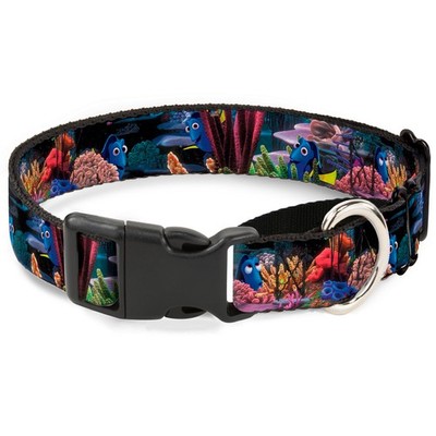 Plastic Martingale Collar Dory 4-Hiding Poses Under the Sea WIDE-Small 13-18''