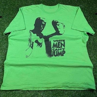 White Men Can't Jump 2008 movie promo slime green graphic t-shirt men's (XL-2XL)
