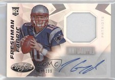 2014 Certified Freshman Fabric Mirror Signatures 15/199 Jimmy Garoppolo Auto 4at