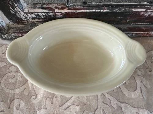 Fiesta Ivory Individual Oval Casserole Baker Fiestaware 9”