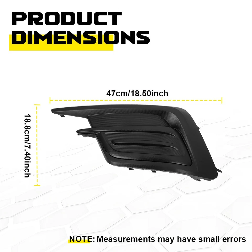 1-10X Cubierta de lámpara de bisel de luz antiniebla para parachoques izquierdo negro para Subaru Legacy 2018-2019 Foto 3 de 4