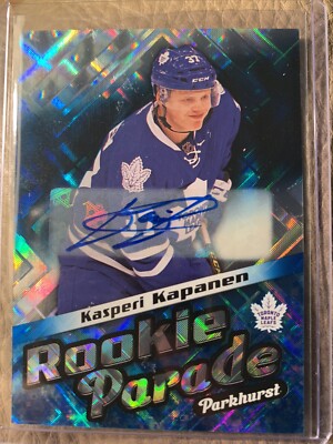 16-17 Parkhurst Rookie Parade Blue Auto RC Kasperi Kapanen Penguins RARE!!
