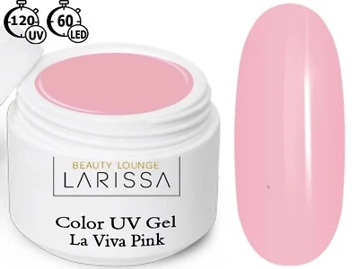 BEAUTY LOUNGE LARISSA Color LED UV Gel 5 ml Farbgel French Modellage Nail Art Nagel Farbe La Viva Pink