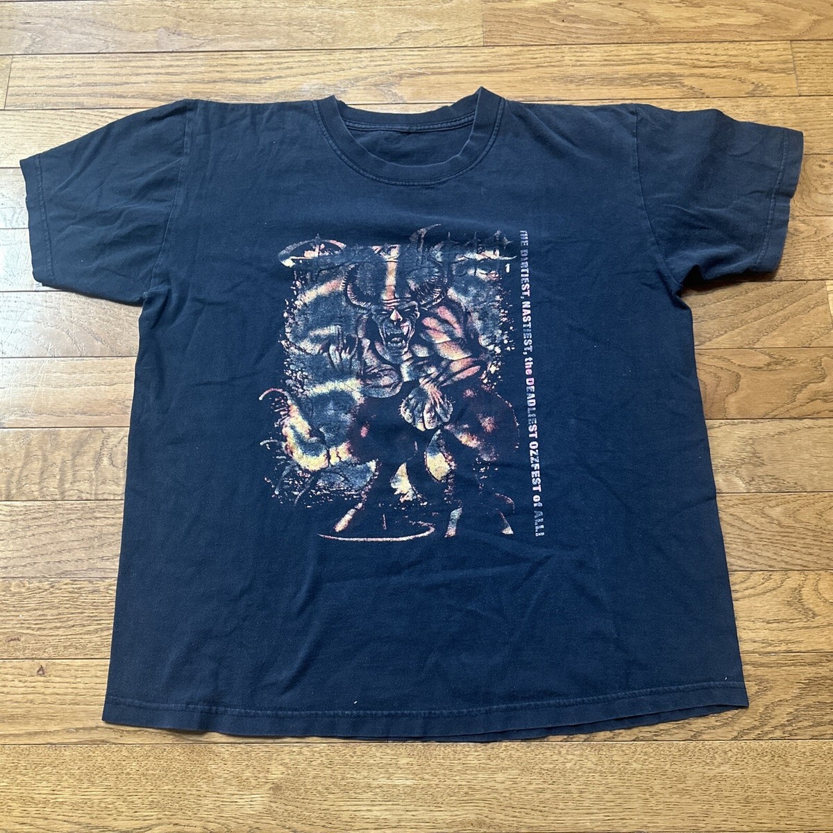 Vtg OZZFEST 2001 Sz L Tee SHIRT band ozzy Ozbourne Y2K