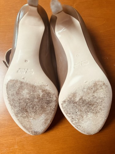 Miu Miu Pumps Nougat mit Gold abgesetzt Größe 41 - Bild 13 von 18