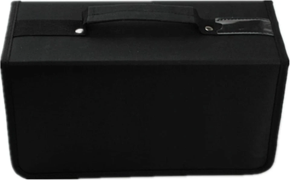 Estuche organizador para CD/DVD fundas tipo billetera carpeta para folletos, almacenamiento capacidad 168 Foto 3 de 4