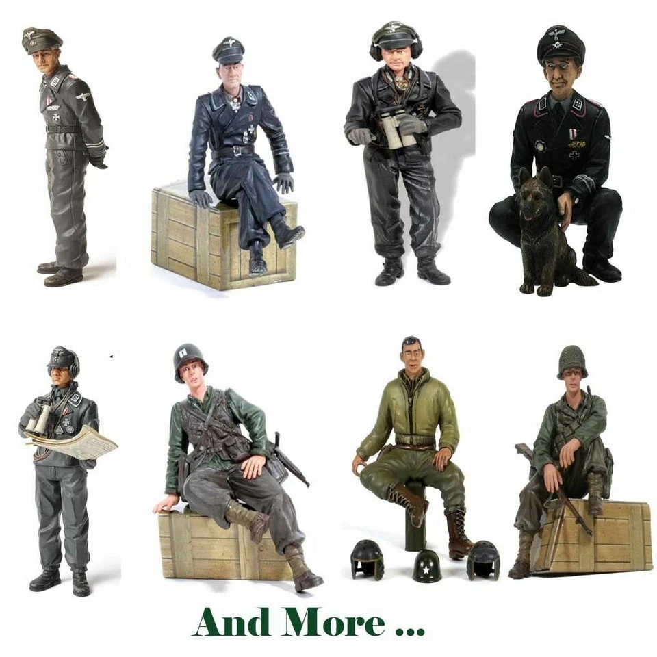 Torro 1/16 Hand-Painted Tank Crew Figures UK