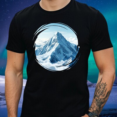 T-Shirt Herren Mount Everest Landschaft  Motiv Baumwolle Größe XS bis 5XL