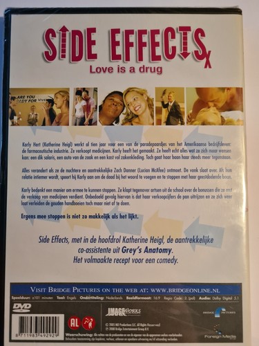 DVD : Side Effects (love is a drugs) SEALED ... DUTCH - Picture 2 of 2