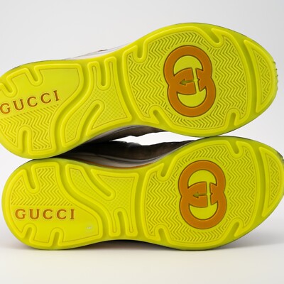 Size 8G - Gucci Ultrapace Silver Metallic Green sneakers | eBay display picture 3