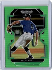 2022 Prizm Draft Picks Lime Green Nick Hull 64/75 (B23) Cubs