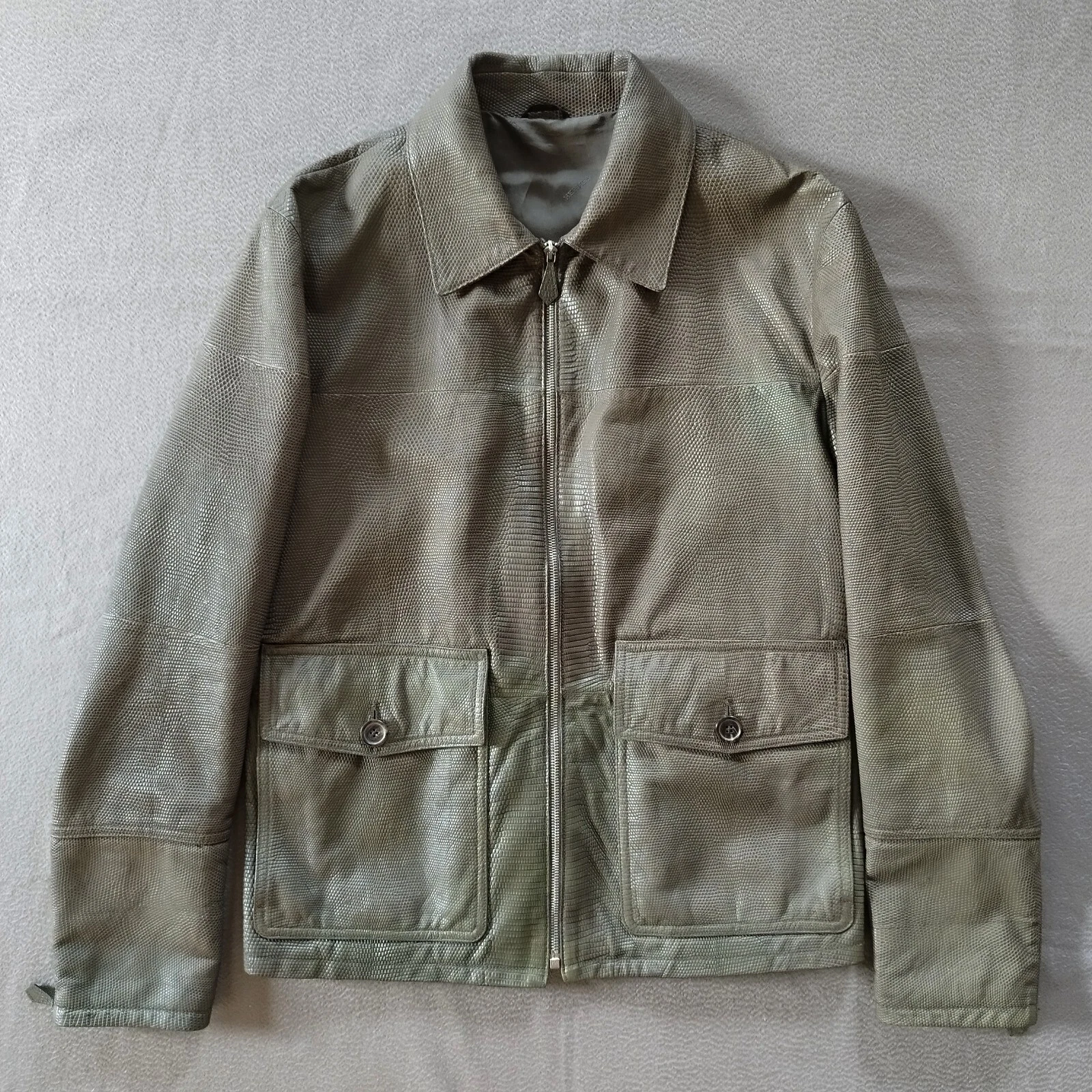 HERMÈS giacca lucertola Hermes taglia 52