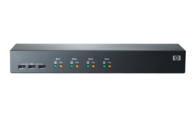HPE - AF611A - Server Console Switch 1x4 4-Port KVM-Umschalter - PS/2, USB